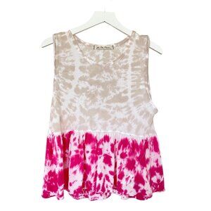 Free People Peplum Tie Dye Top